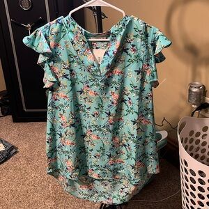 Staccato Mint Floral Gorgeous !!!! Large Nwt
